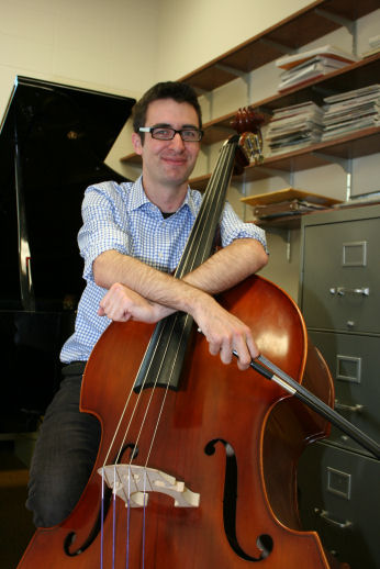 Richard Carnegie with double bass